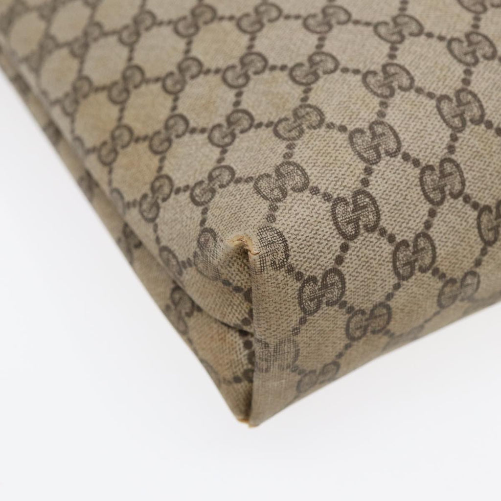 GUCCI GG Supreme Web Sherry Line Tote Bag PVC Beige 001 080 494 89539