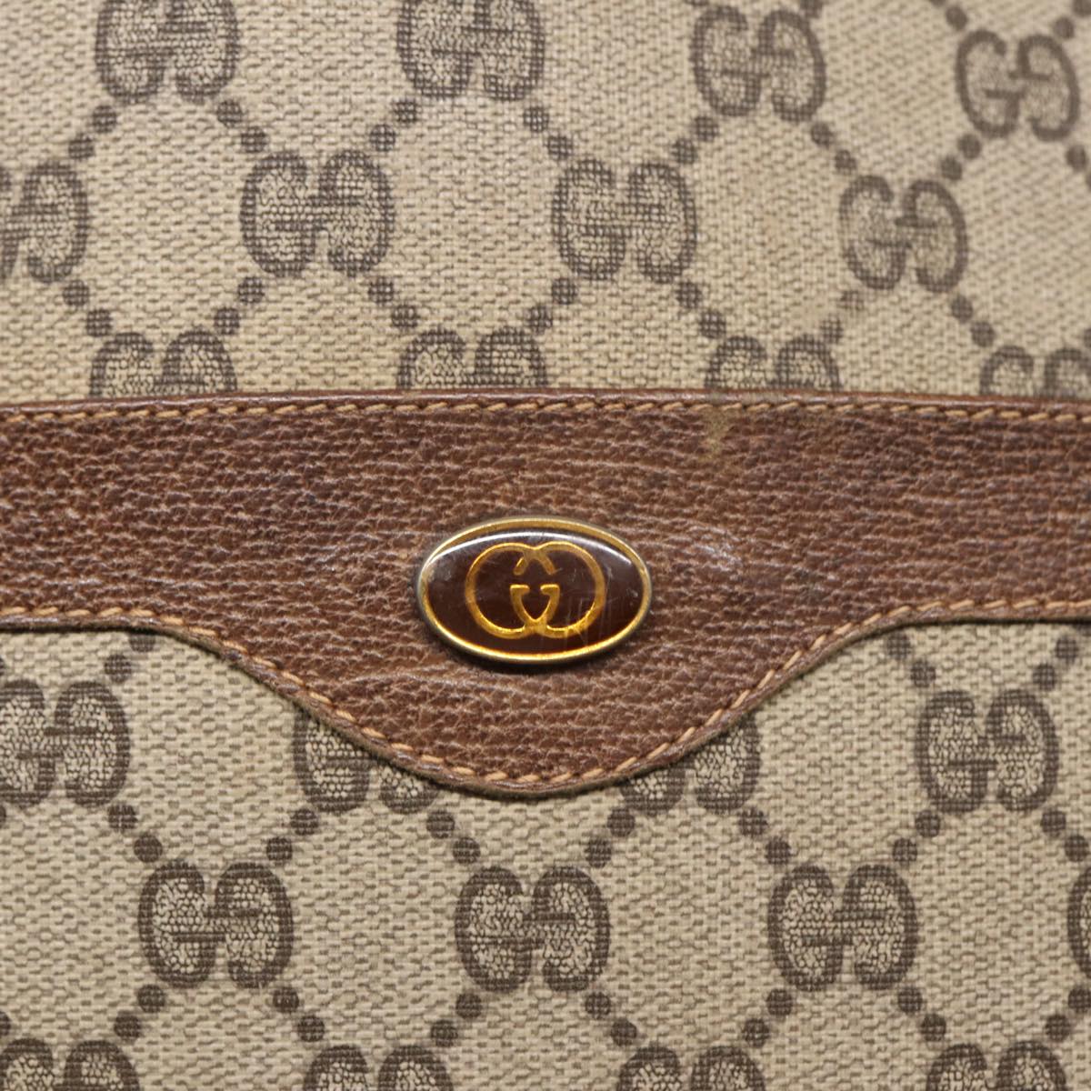 GUCCI GG Supreme Web Sherry Line Tote Bag PVC Beige 001 080 494 89539