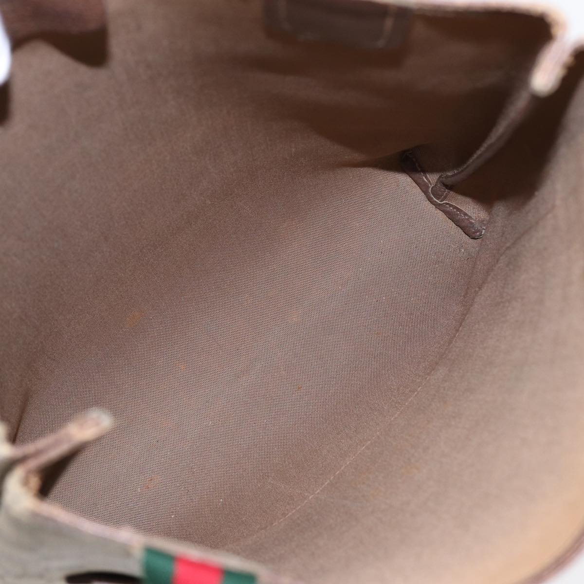 GUCCI GG Supreme Web Sherry Line Tote Bag PVC Beige 001 080 494 89539
