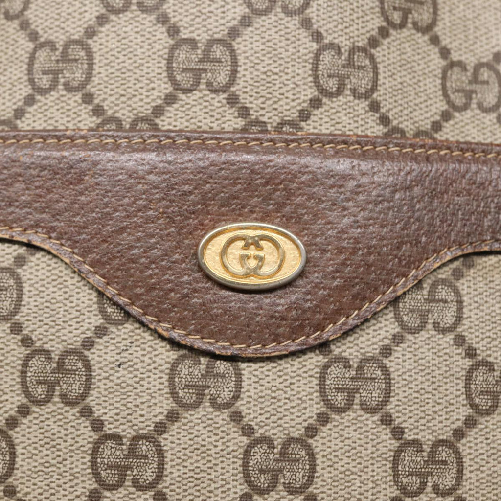 GUCCI GG Supreme Web Sherry Line Tote Bag PVC Beige Red 39 02 003 89562