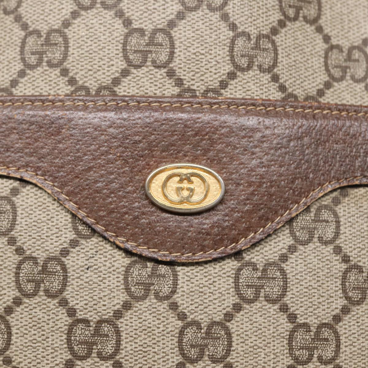 GUCCI GG Supreme Web Sherry Line Tote Bag PVC Beige Red 39 02 003 89562