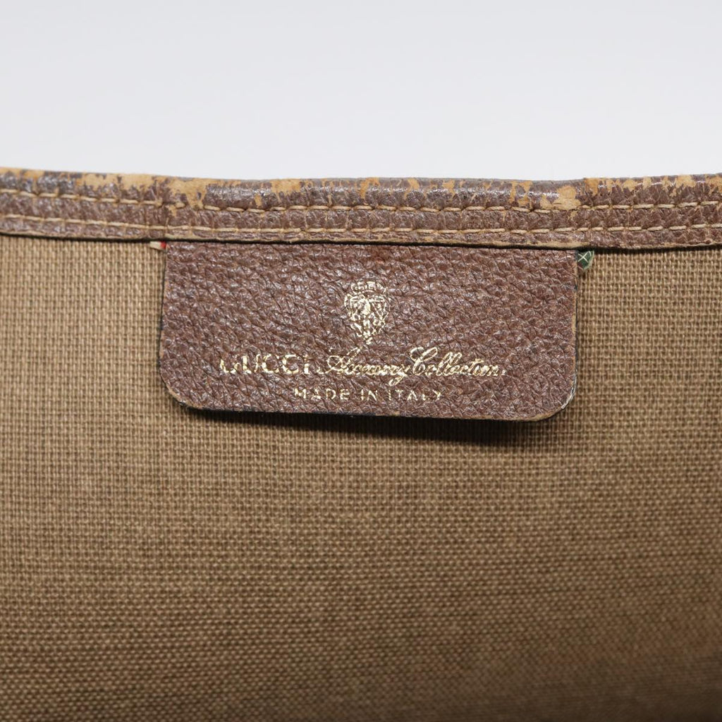 GUCCI GG Supreme Web Sherry Line Tote Bag PVC Beige Red 39 02 003 89562
