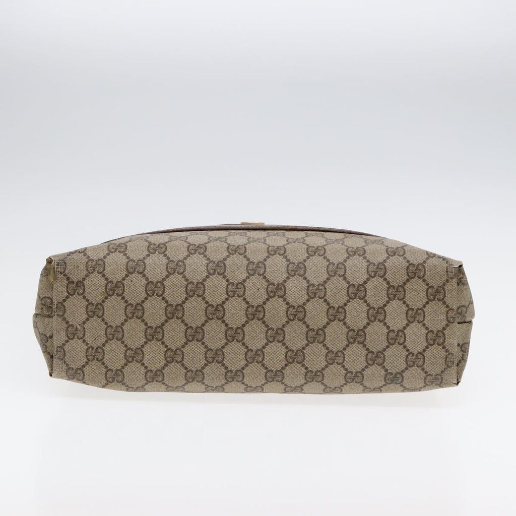 GUCCI GG Supreme Web Sherry Line Tote Bag PVC Beige Red 39 02 003 89562