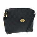 GUCCI GG Canvas Shoulder Bag Black Gold 007 115 4916 89607