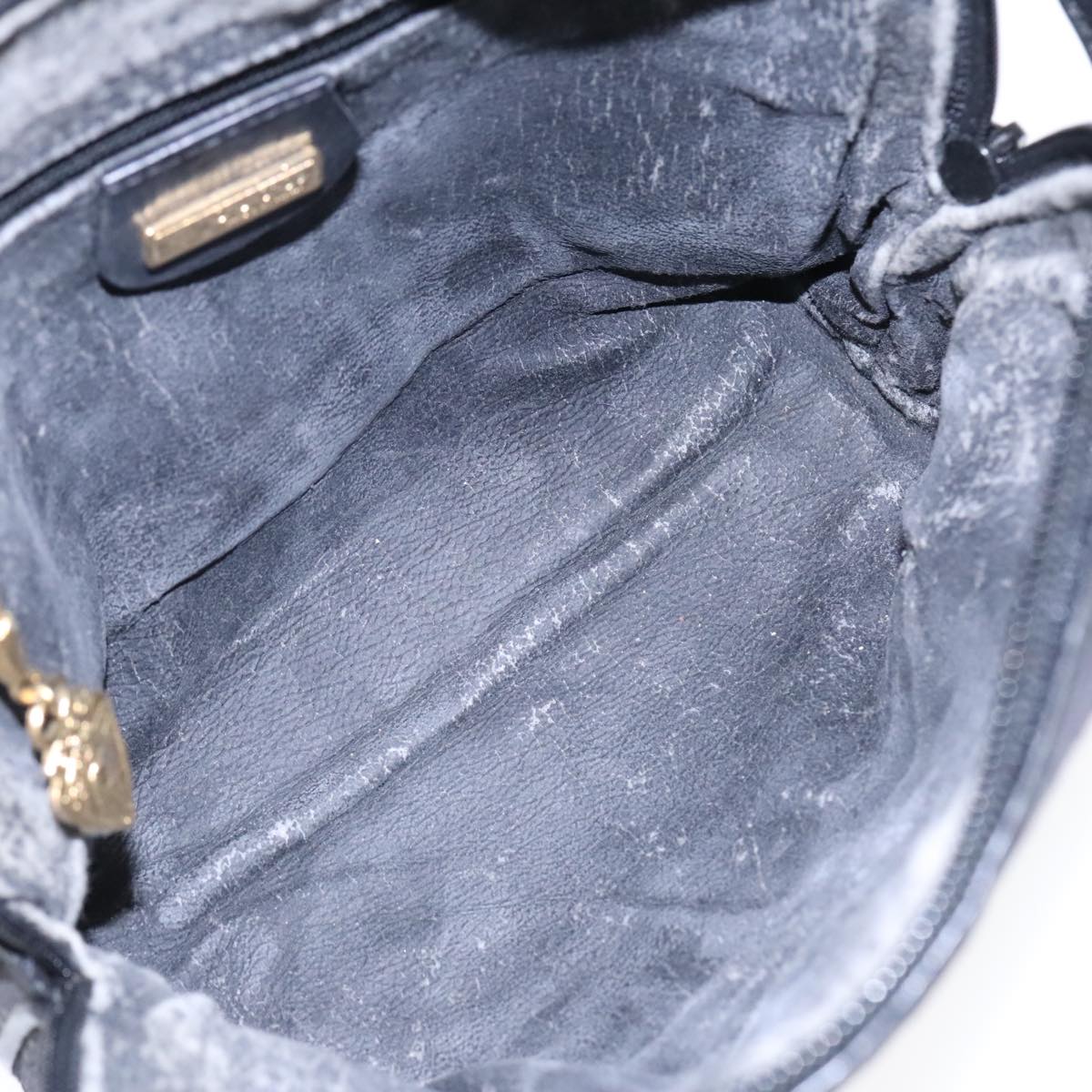GUCCI GG Canvas Shoulder Bag Black Gold 007 115 4916 89607