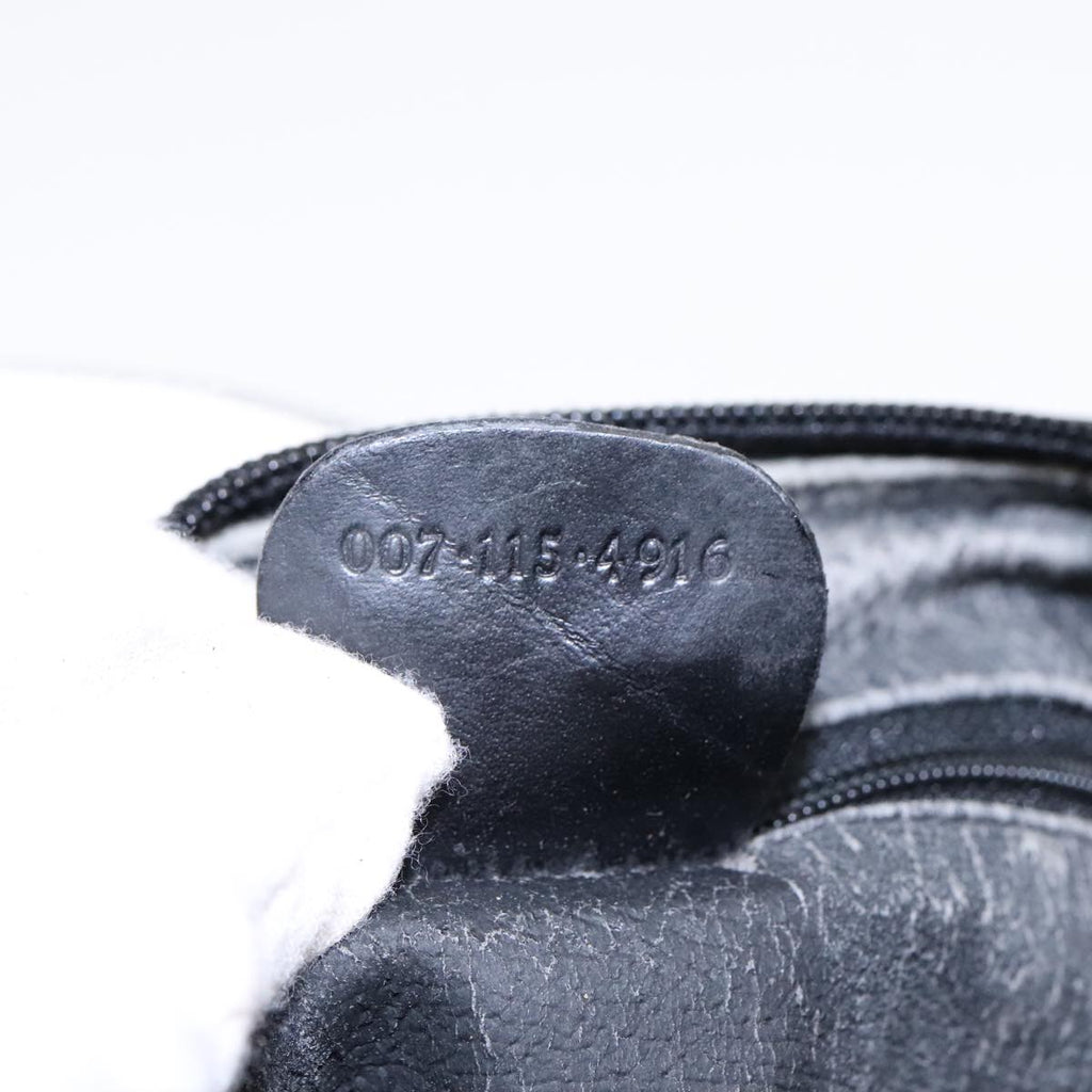 GUCCI GG Canvas Shoulder Bag Black Gold 007 115 4916 89607