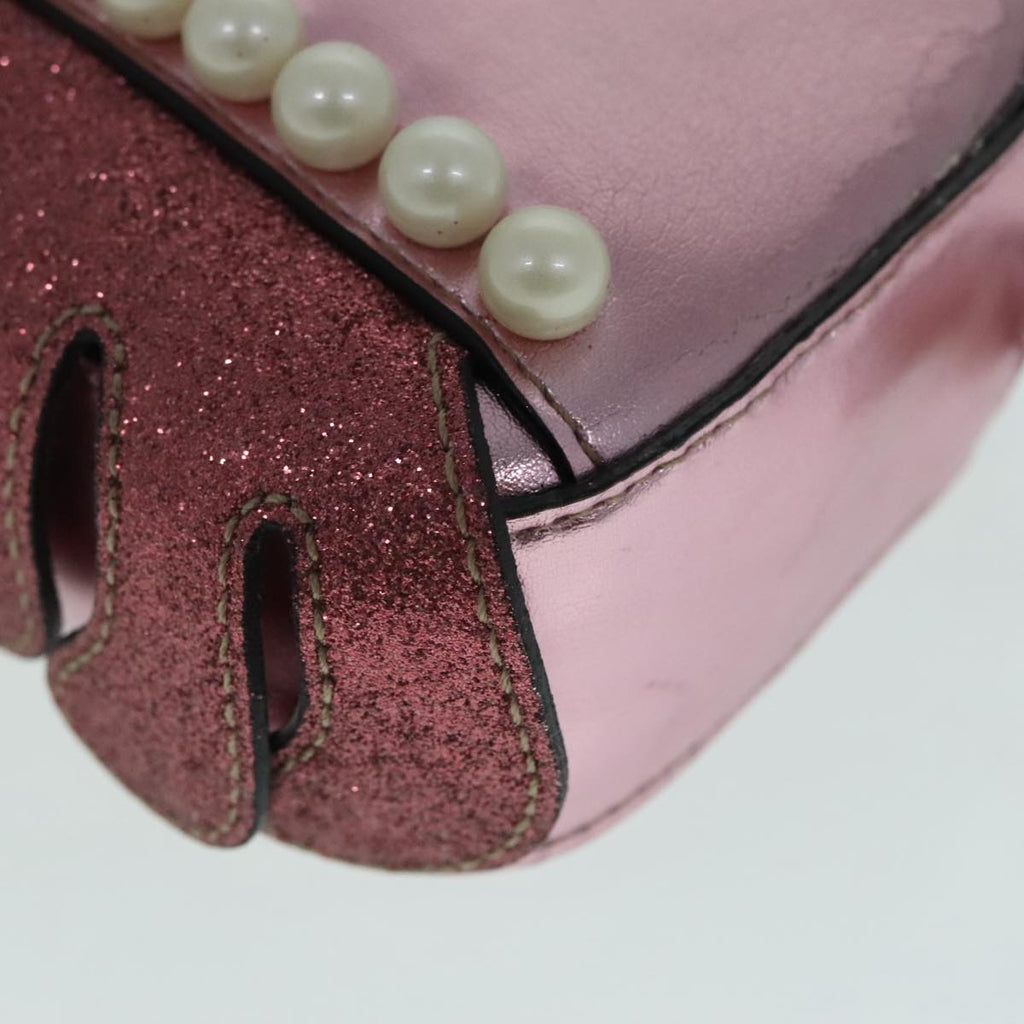 GUCCI Shoulder Bag Leather Pink Silver 550756 89608