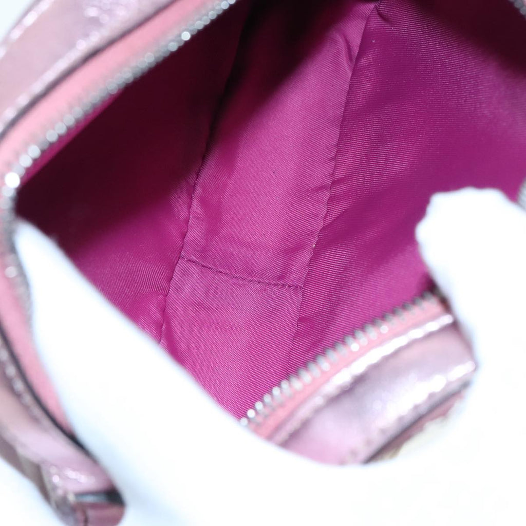 GUCCI Shoulder Bag Leather Pink Silver 550756 89608