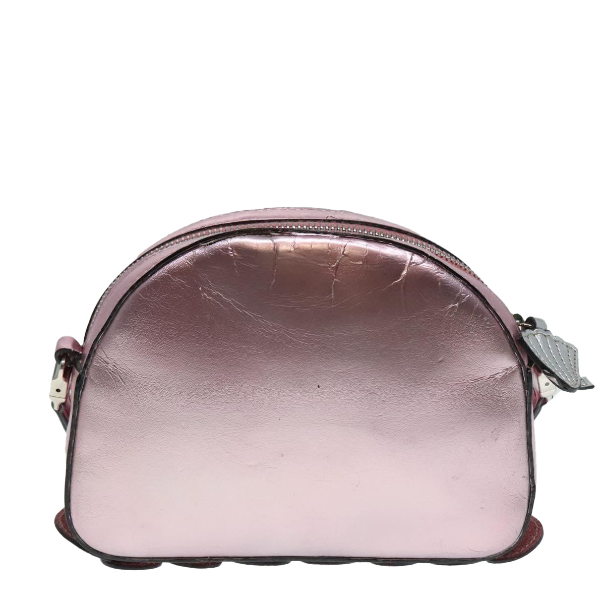 GUCCI Shoulder Bag Leather Pink Silver 550756 89608