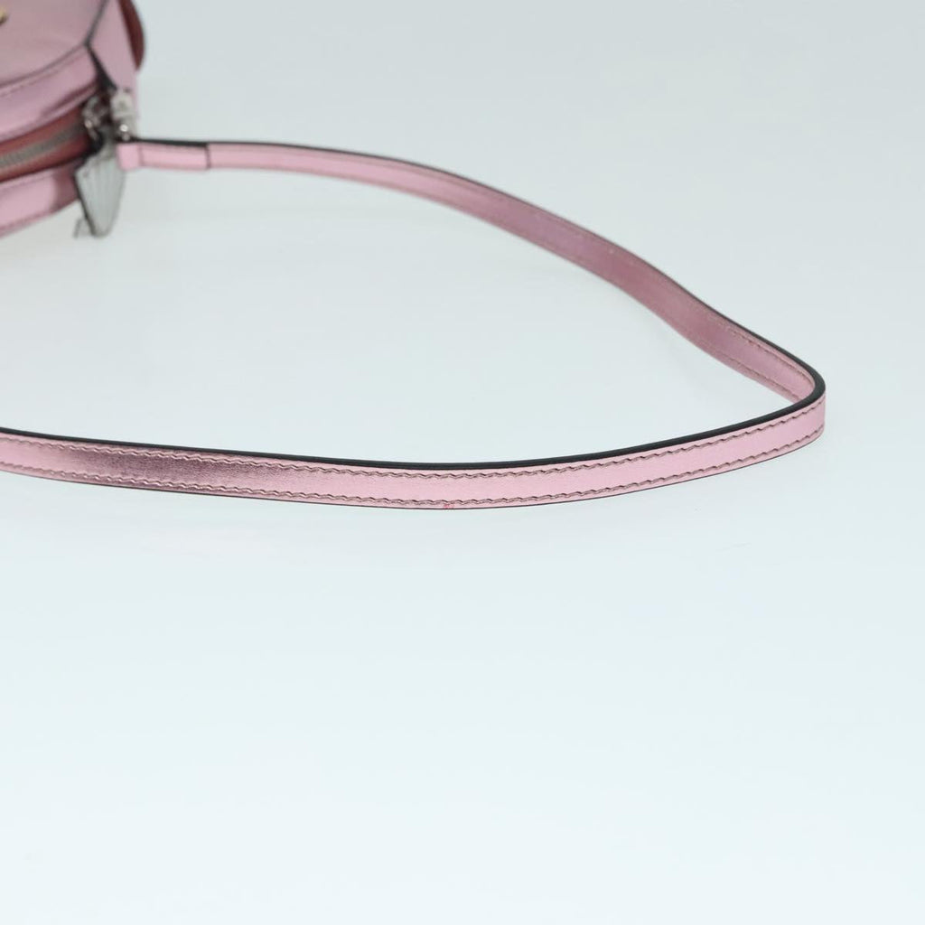 GUCCI Shoulder Bag Leather Pink Silver 550756 89608