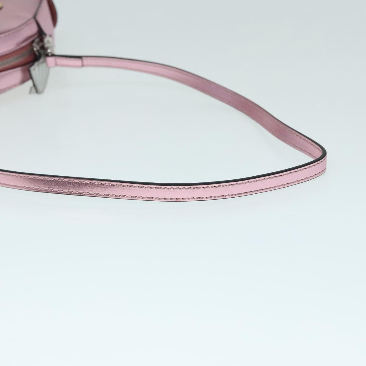 GUCCI Shoulder Bag Leather Pink Silver 550756 89608