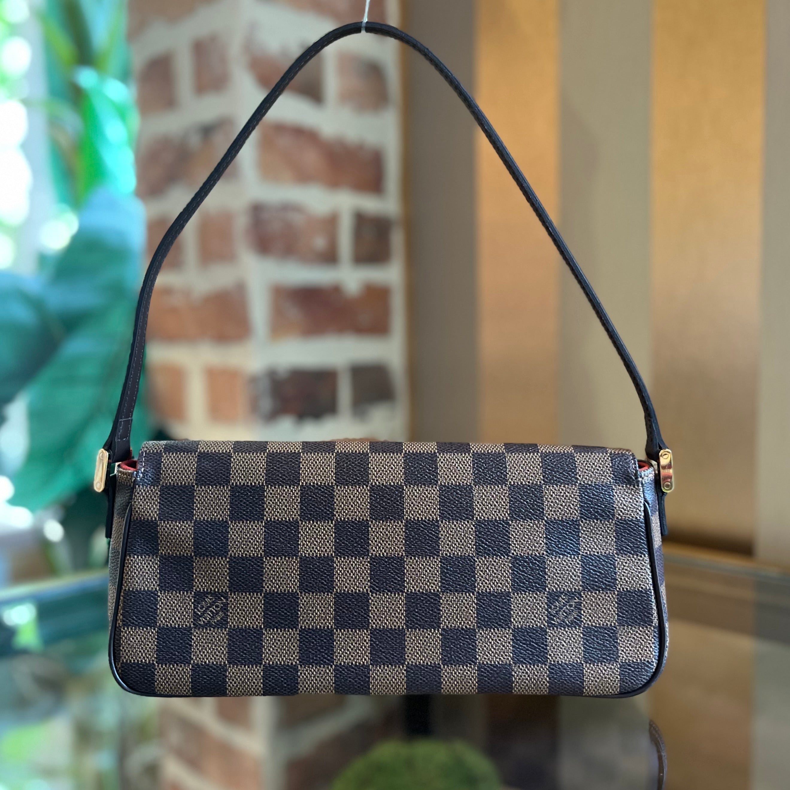 LOUIS VUITTON Recoleta Damier Ebene Canvas Shoulder Bag