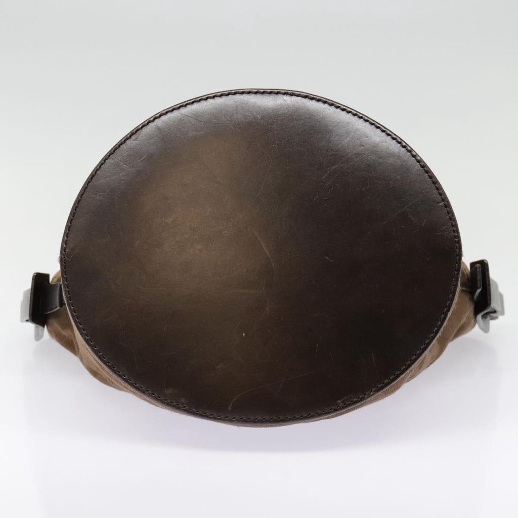 GUCCI GG Canvas Shoulder Bag Brown Silver 106240 89622