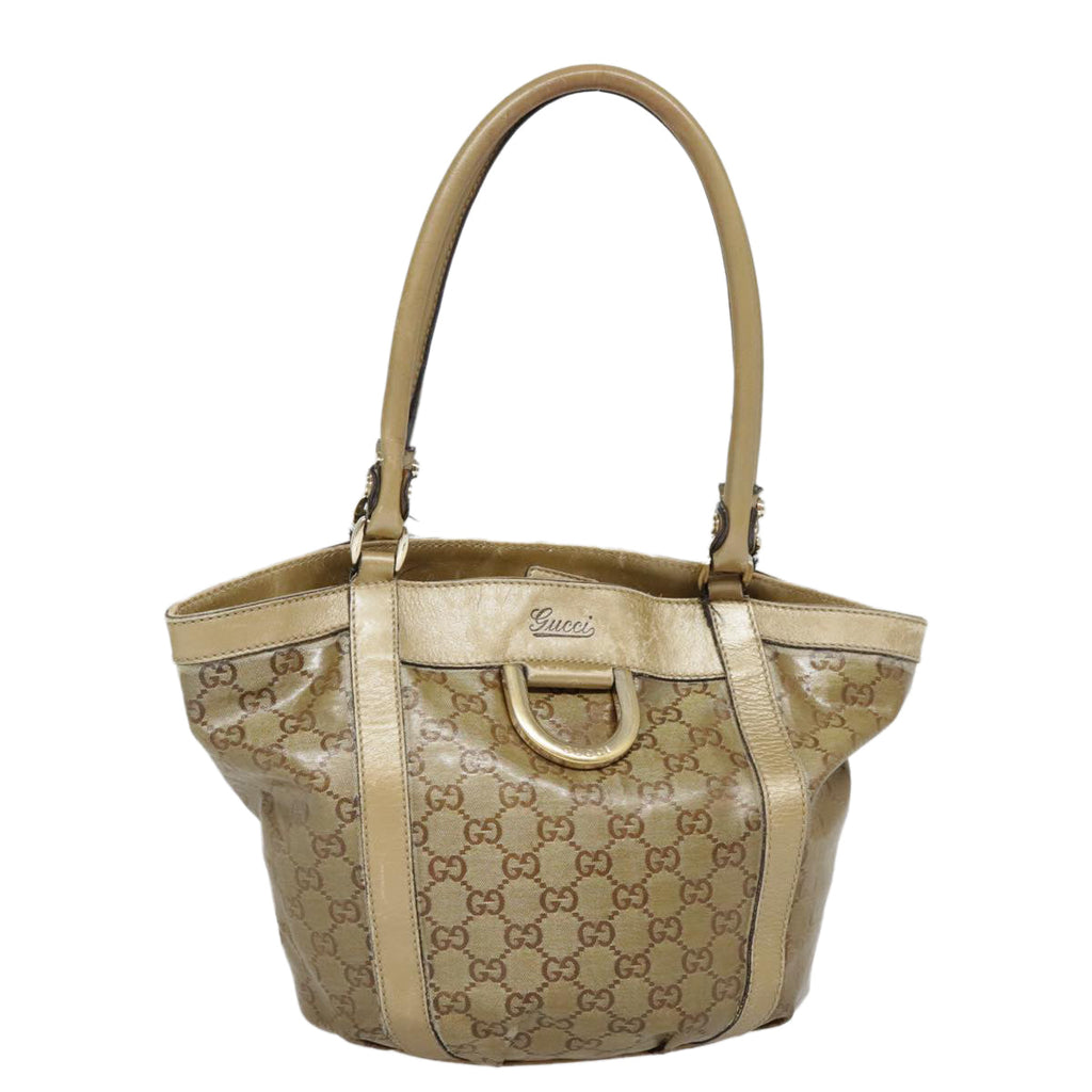 GUCCI GG Crystal Abbey Shoulder Bag Gold 211983 89623