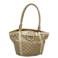 GUCCI GG Crystal Abbey Shoulder Bag Gold 211983 89623