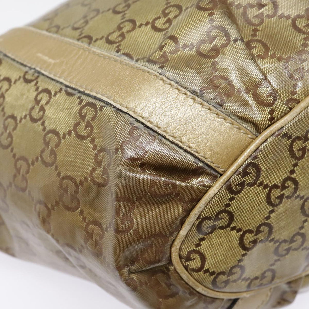 GUCCI GG Crystal Abbey Shoulder Bag Gold 211983 89623