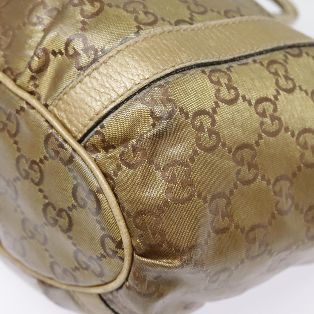GUCCI GG Crystal Abbey Shoulder Bag Gold 211983 89623