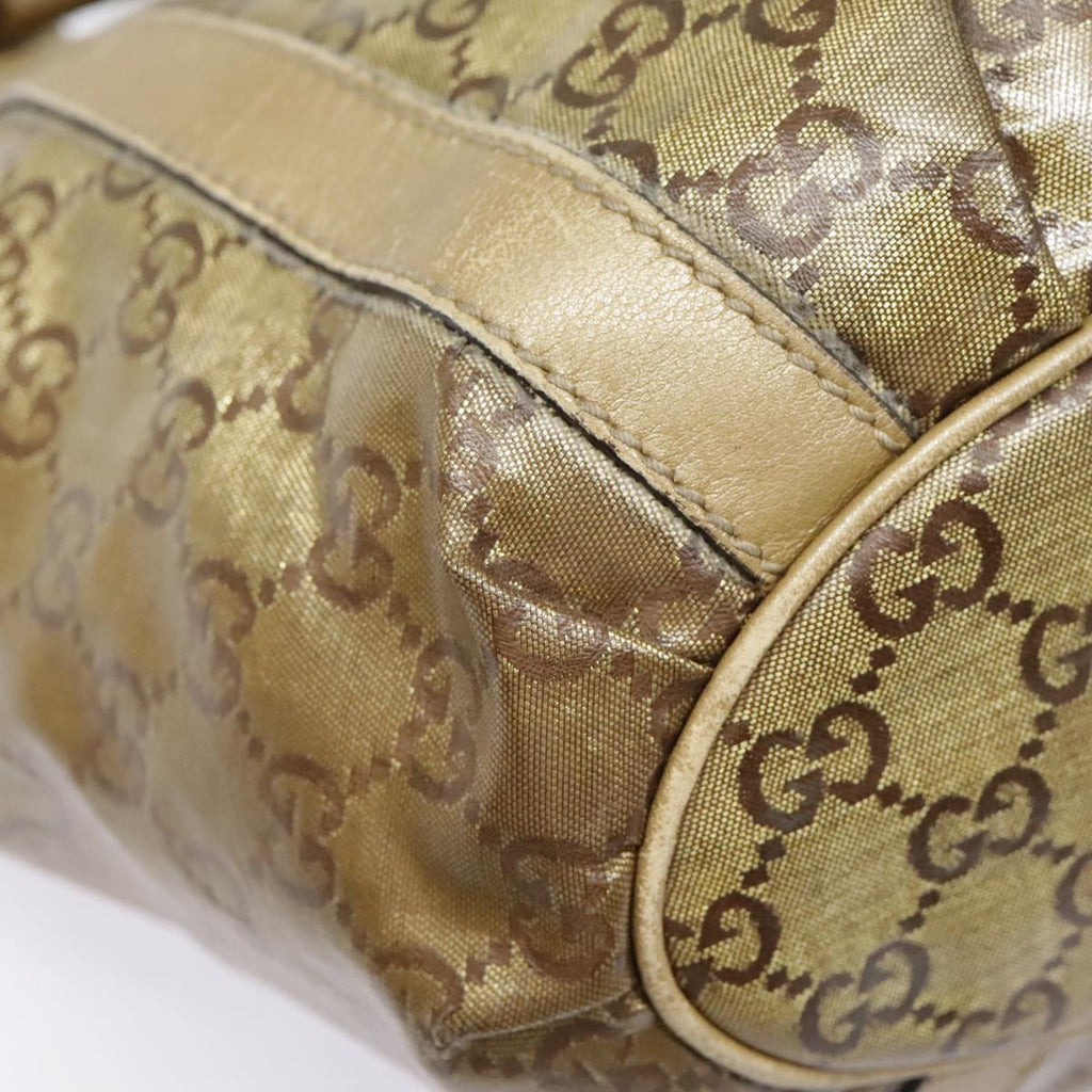 GUCCI GG Crystal Abbey Shoulder Bag Gold 211983 89623