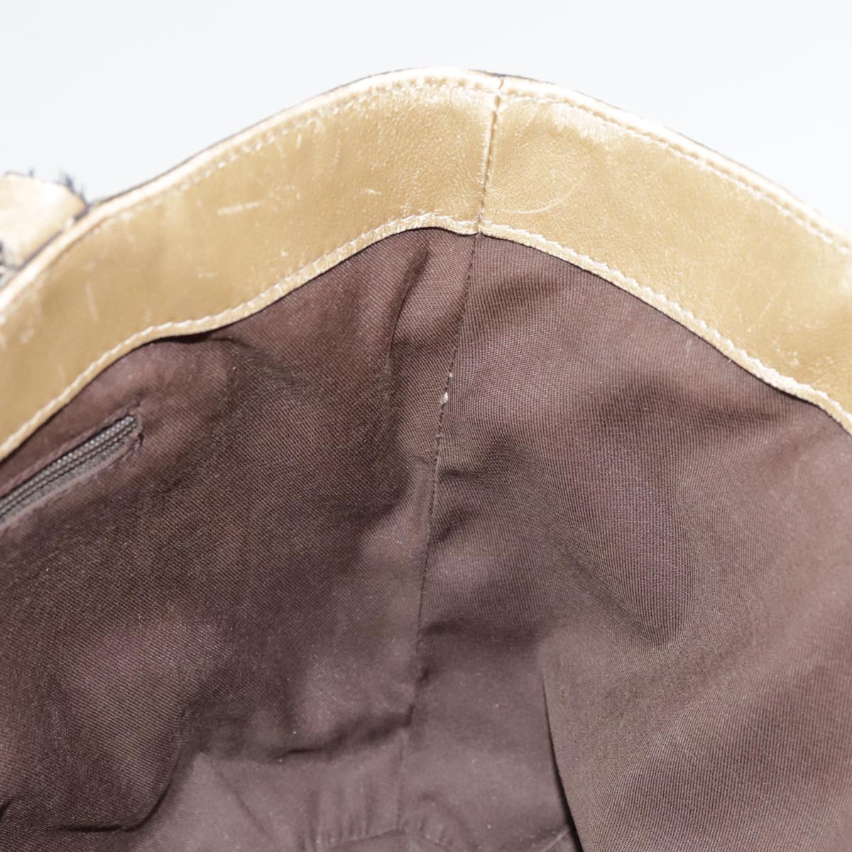 GUCCI GG Crystal Abbey Shoulder Bag Gold 211983 89623