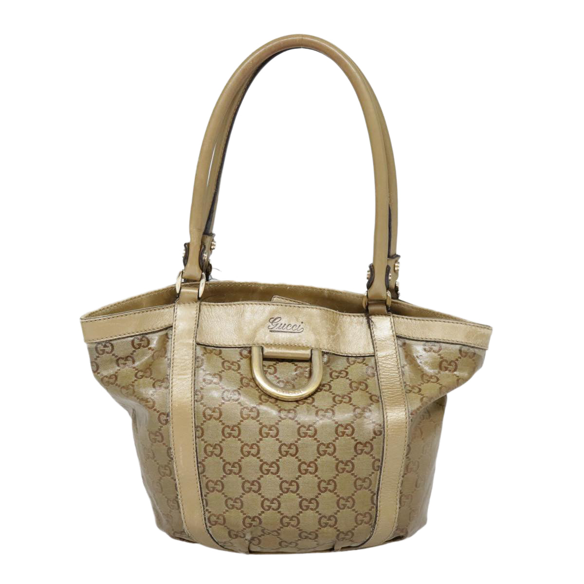 GUCCI GG Crystal Abbey Shoulder Bag Gold 211983 89623
