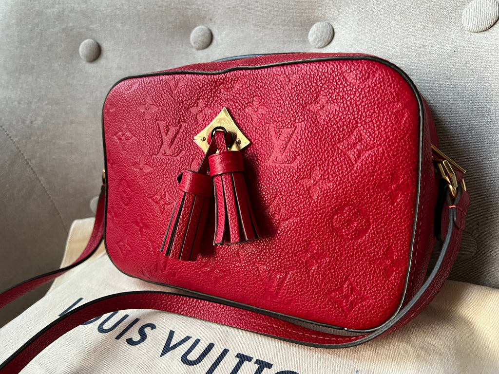 Louis Vuitton Saintonge Red Empreinte (RRP £1520)