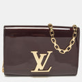 Louis Vuitton Amarante Vernis Chain Louise Mm Bag..