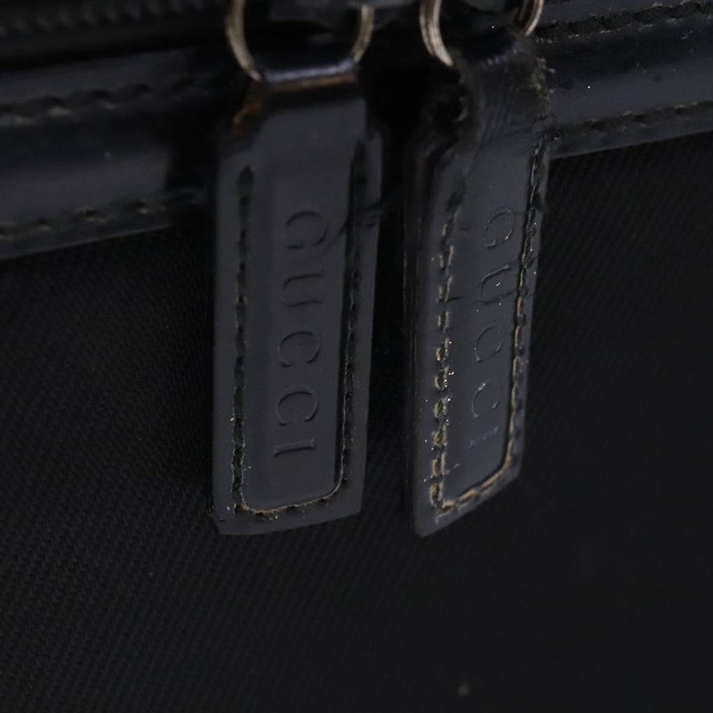 GUCCI Vanity Hand Bag Nylon Black 013 2122 2490 89706