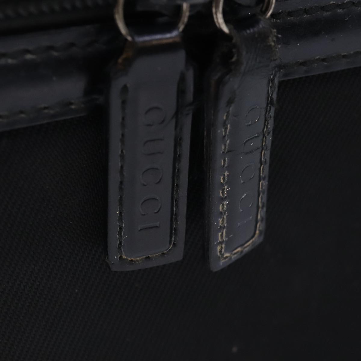 GUCCI Vanity Hand Bag Nylon Black 013 2122 2490 89706