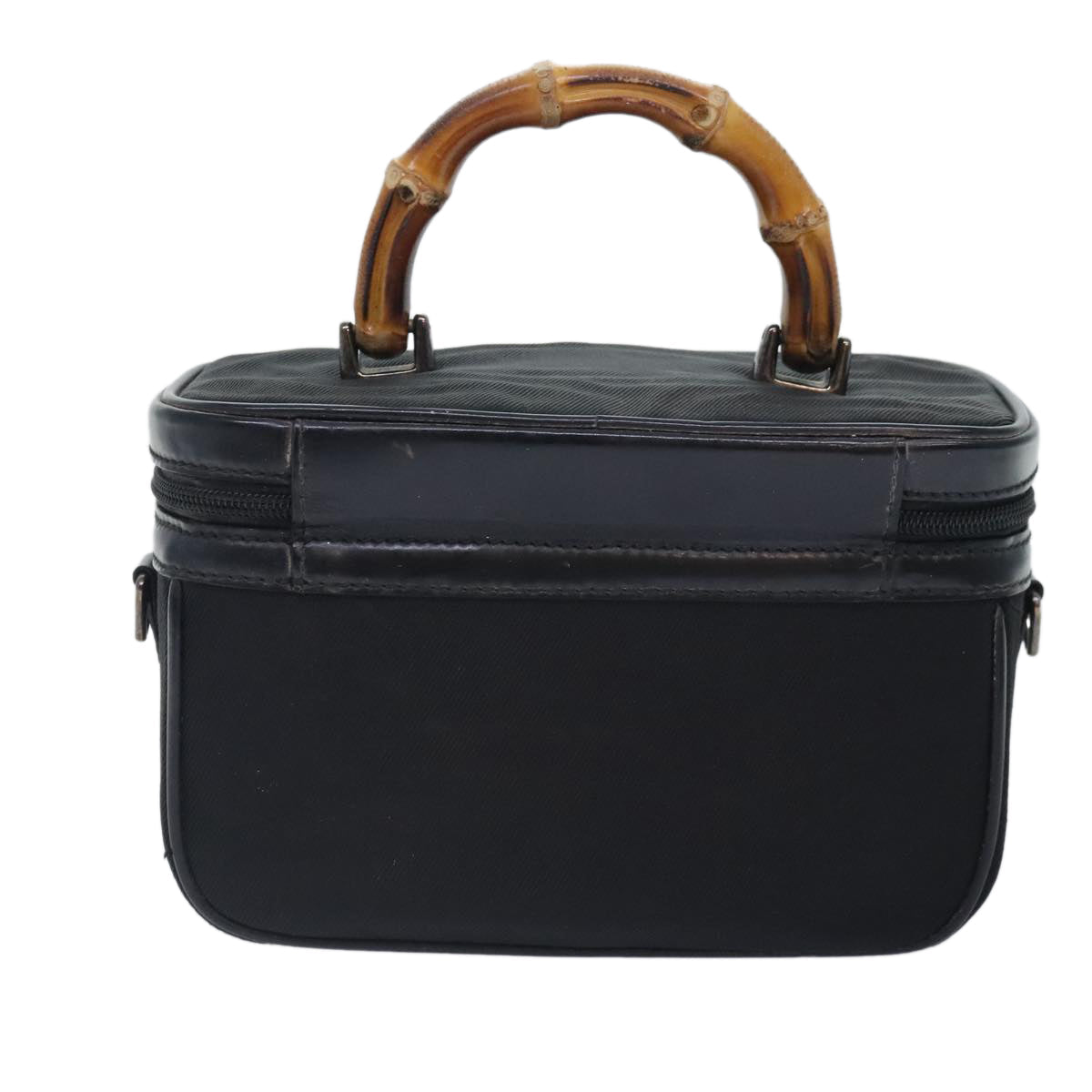 GUCCI Vanity Hand Bag Nylon Black 013 2122 2490 89706