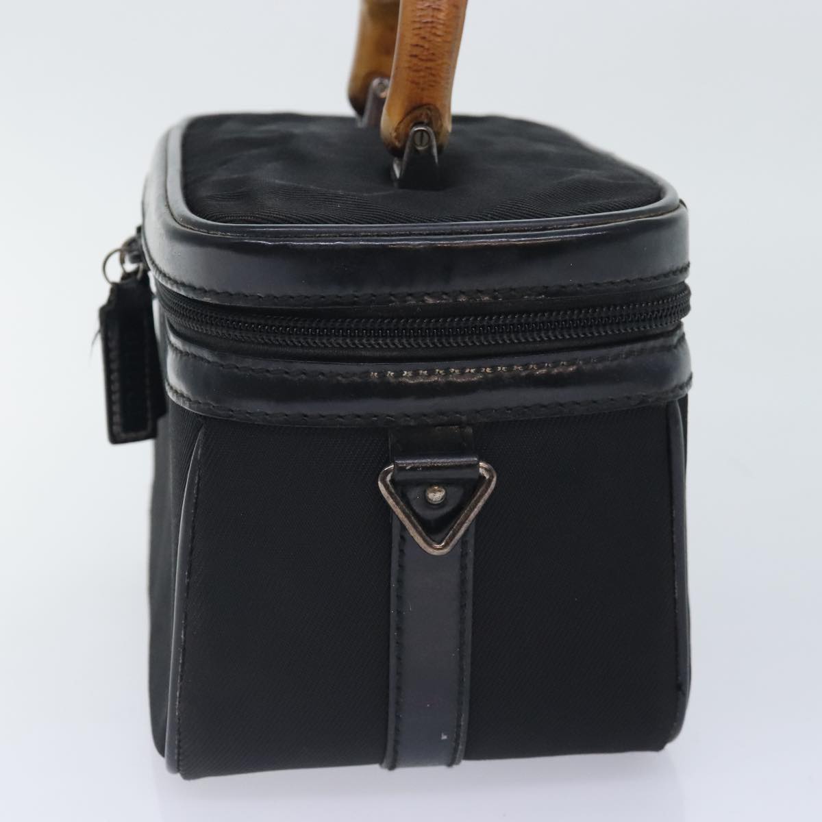 GUCCI Vanity Hand Bag Nylon Black 013 2122 2490 89706
