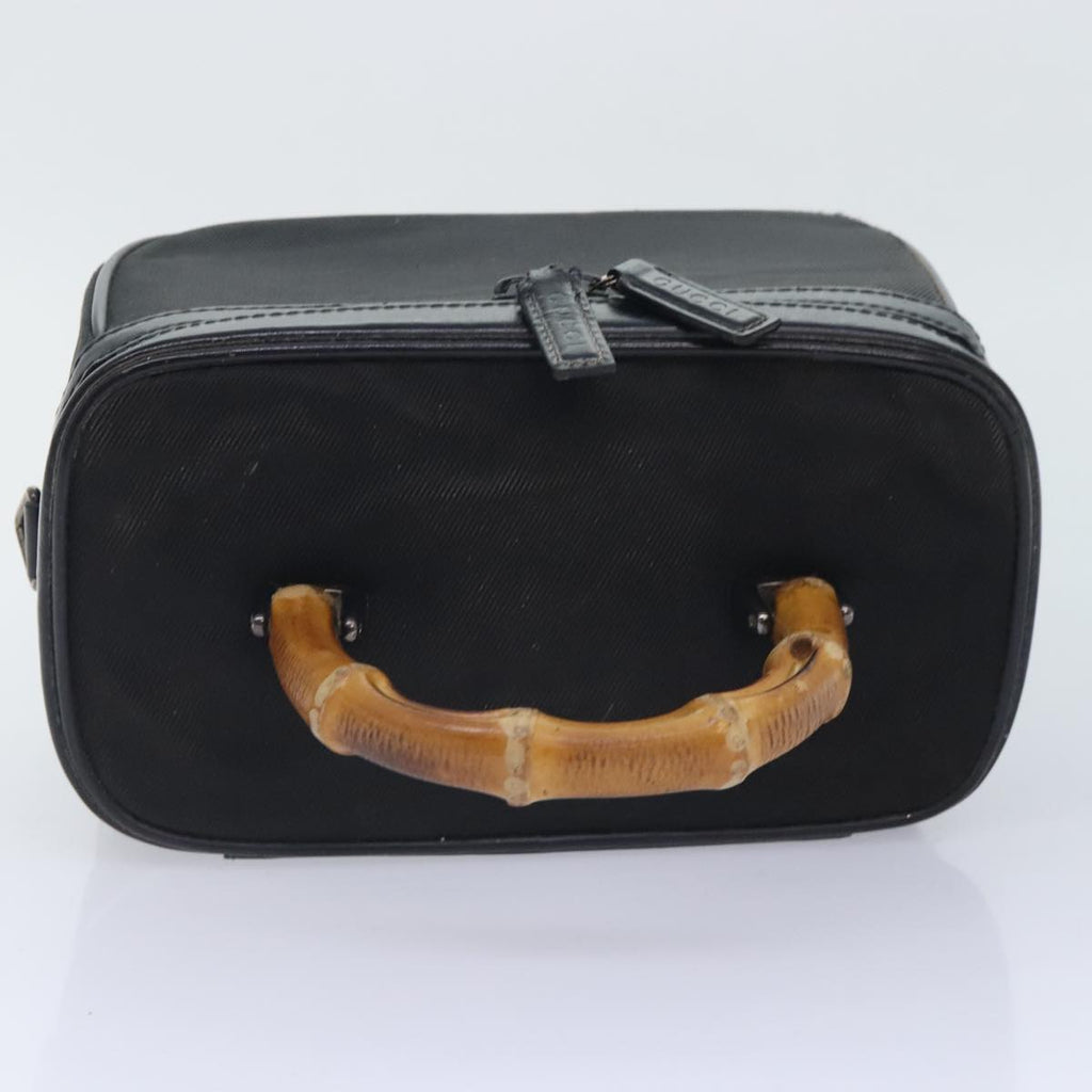 GUCCI Vanity Hand Bag Nylon Black 013 2122 2490 89706