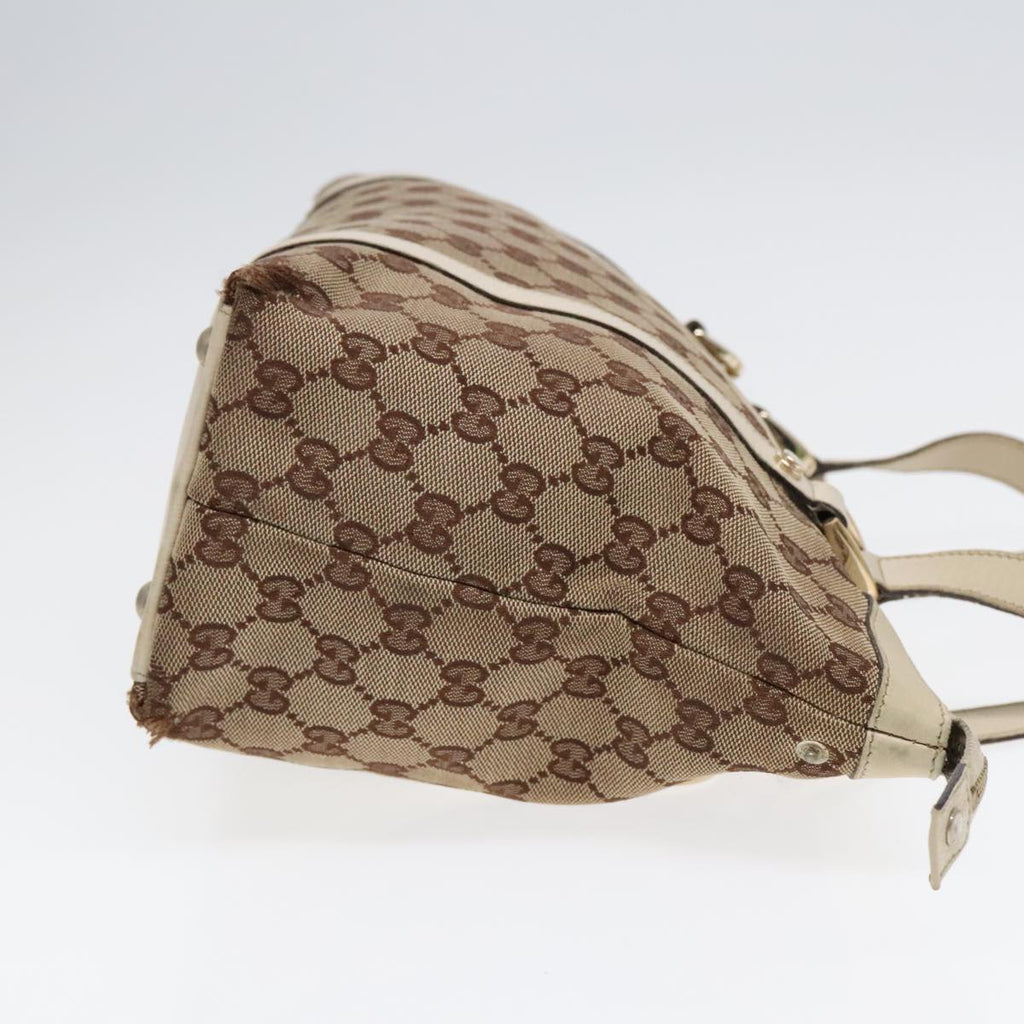 GUCCI GG Canvas Tote Bag Beige Gold 141470 89715