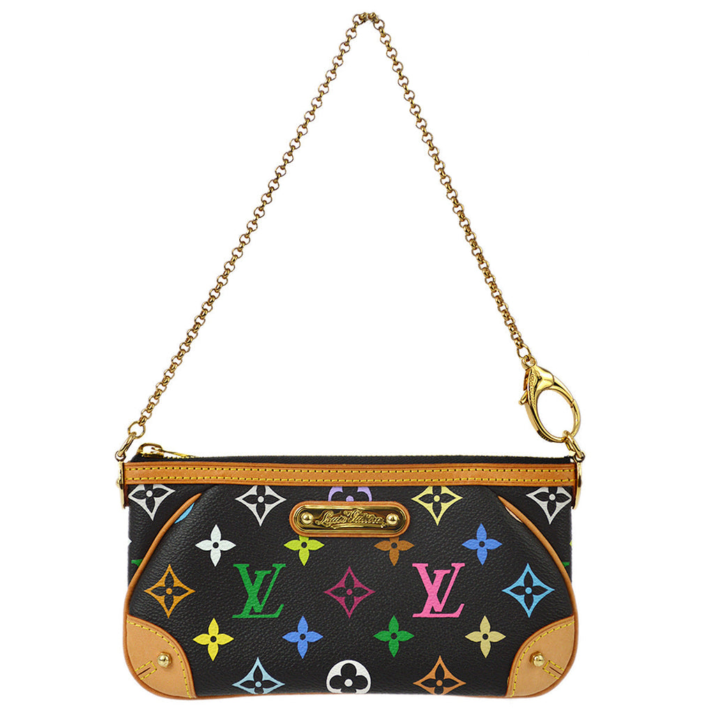 Louis Vuitton 2008 Pochette Milla MM Handbag Multicolor M60097