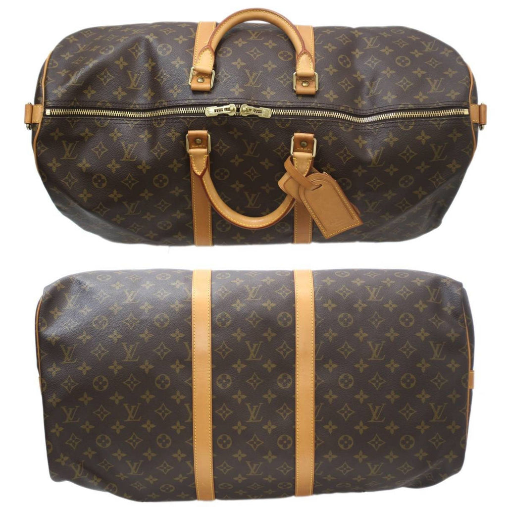 Louis Vuitton Keepall Bandouliere 55  Canvas Travel Bag ()