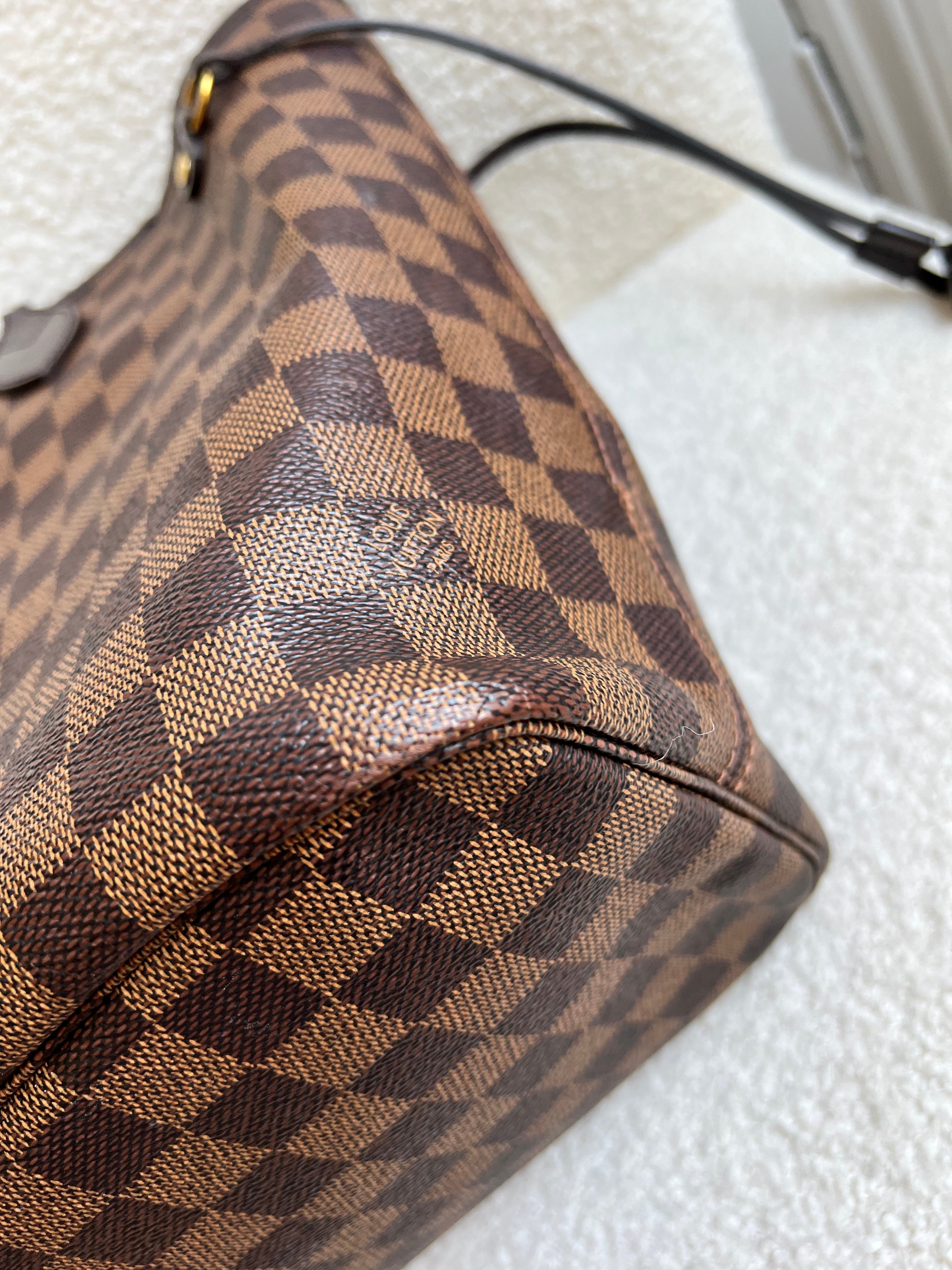 Louis Vuitton Neverfull MM Damier Ebene Rose Ballerine (RRP £1410)