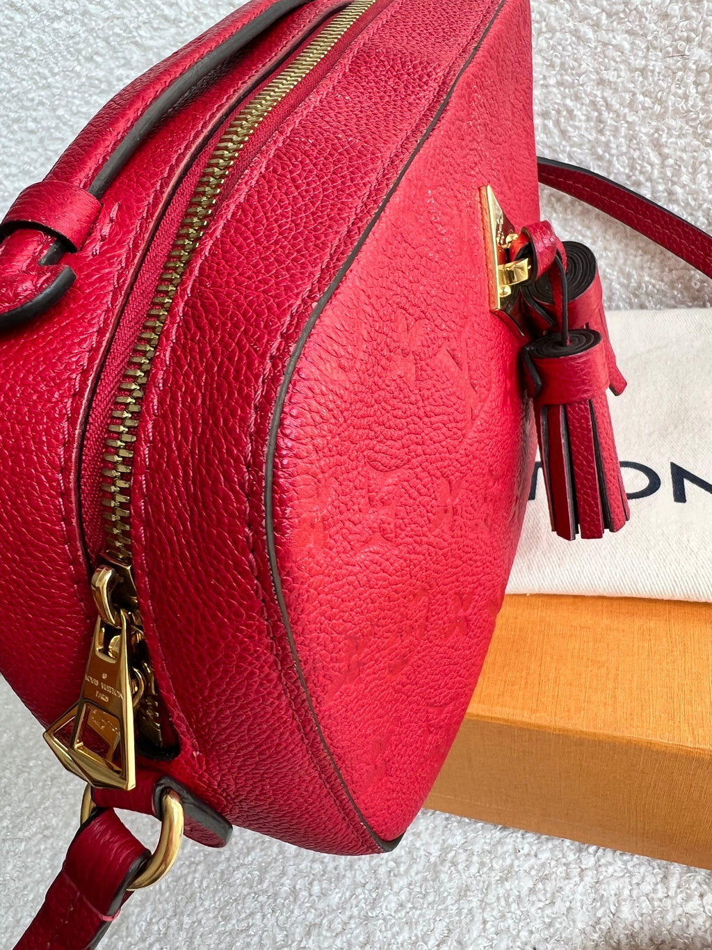 Louis Vuitton Saintonge Red Empreinte (RRP £1520)