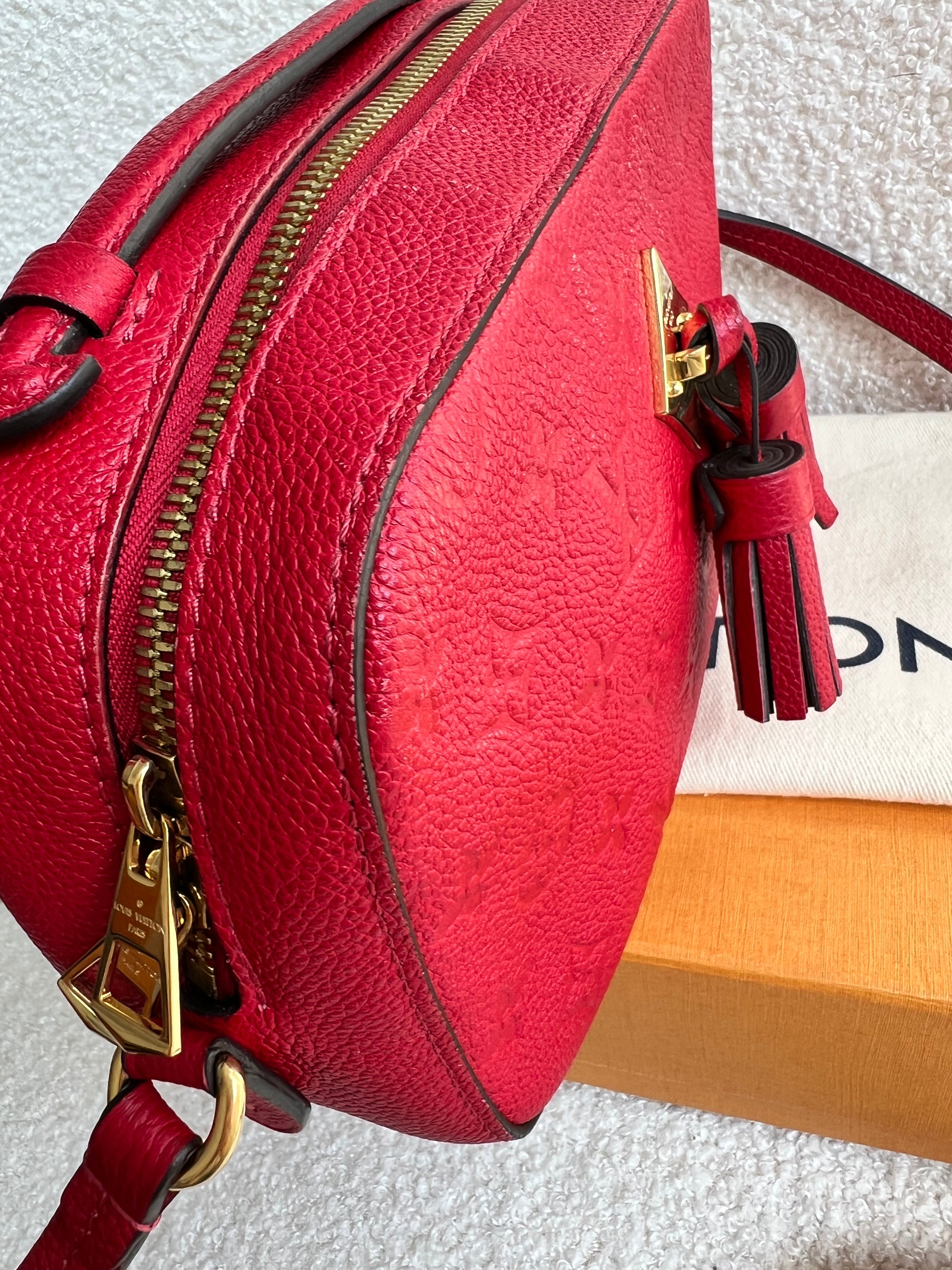 Louis Vuitton Saintonge Red Empreinte (RRP £1520)