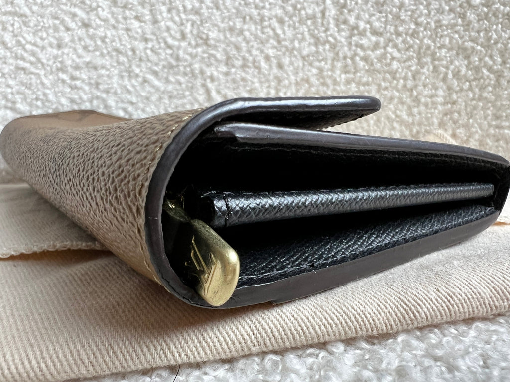 Louis Vuitton Sarah Wallet in reverse Monogram and Brown (RRP £550)