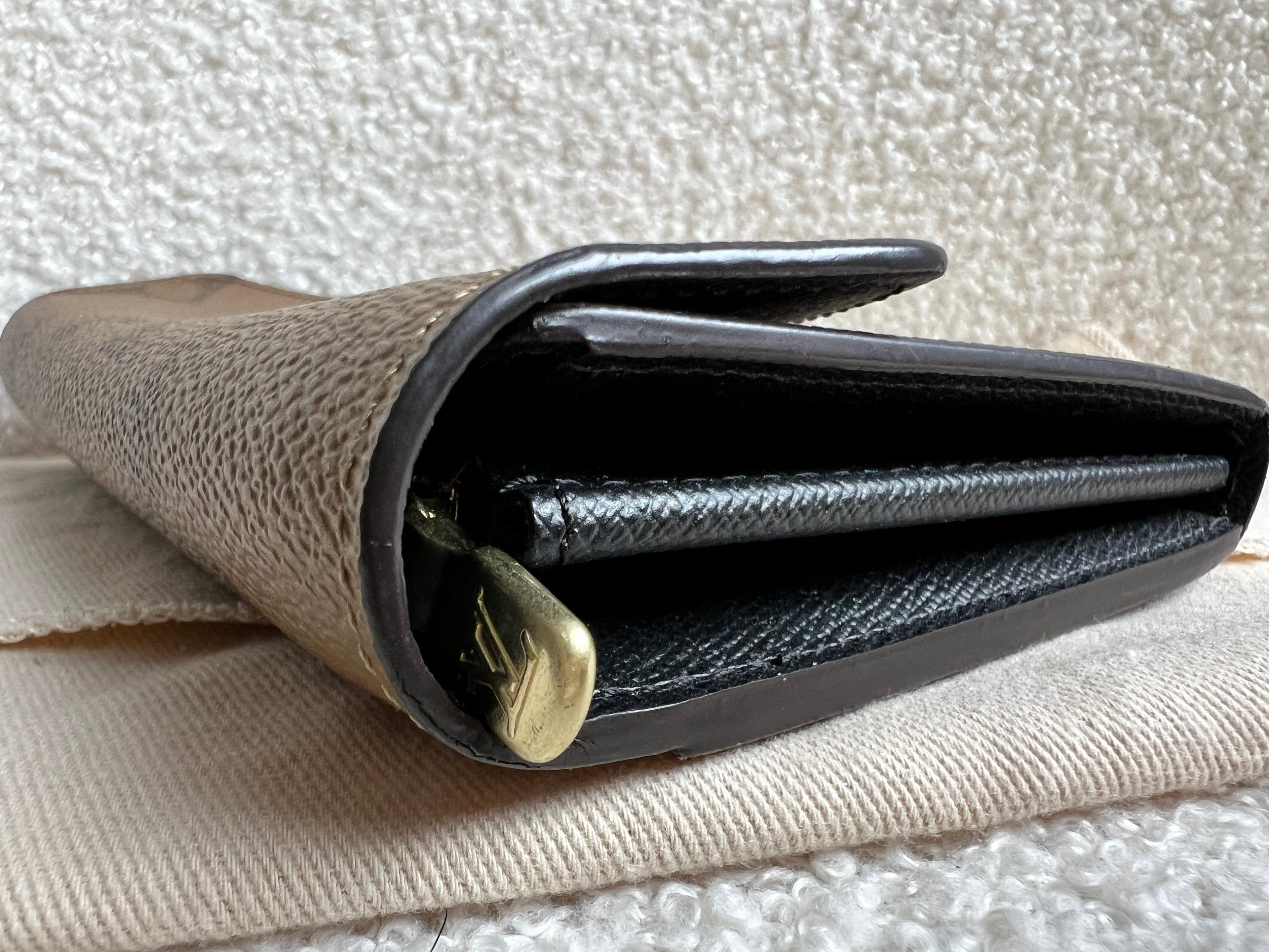 Louis Vuitton Sarah Wallet in reverse Monogram and Brown (RRP £550)