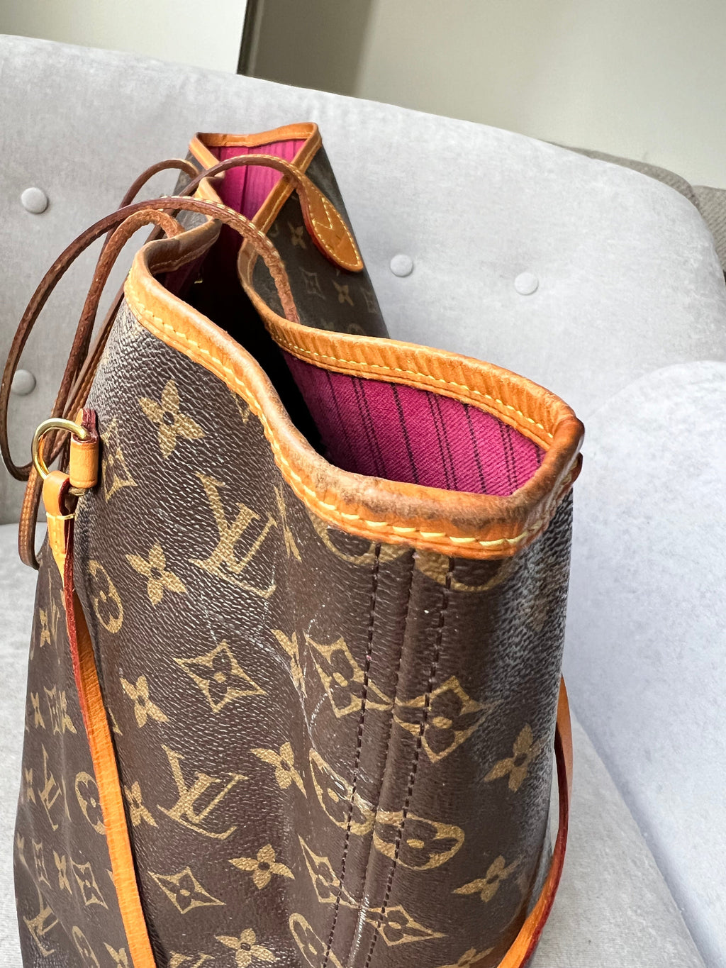 Louis Vuitton Neverfull GM Monogram Pivoine Interior (RRP £1,460)