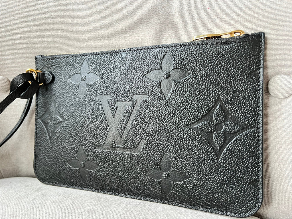 Louis Vuitton Pouch (from Neverfull) Black Empreinte