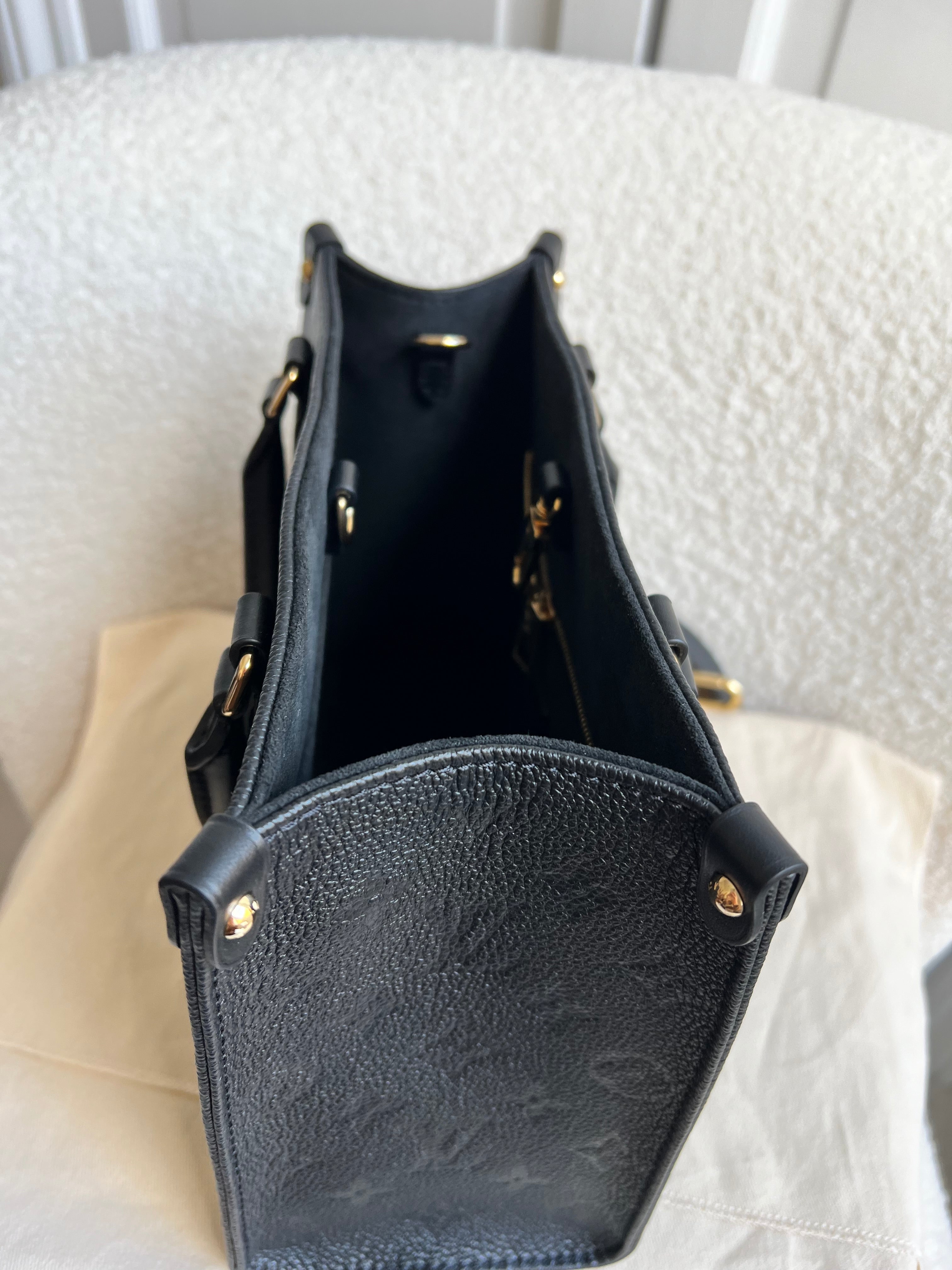 Louis Vuitton On the Go Black PM Empreinte (RRP £2,420)