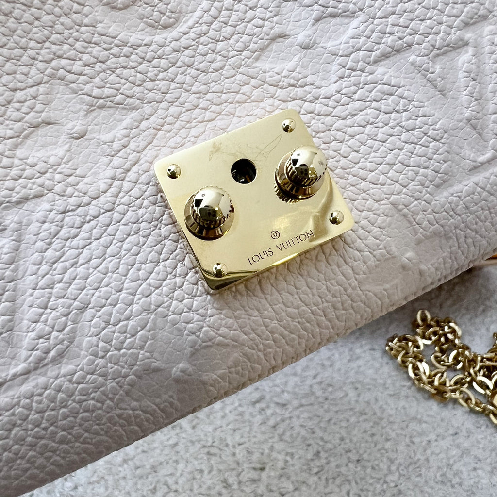 LV Micro Metis in Cream Empreinte Leather and GHW