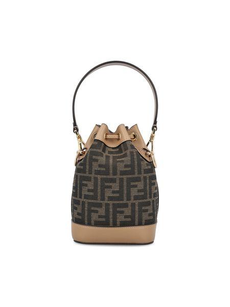 MON TRESOR MINIBAG IN FF BROWN FABRIC
