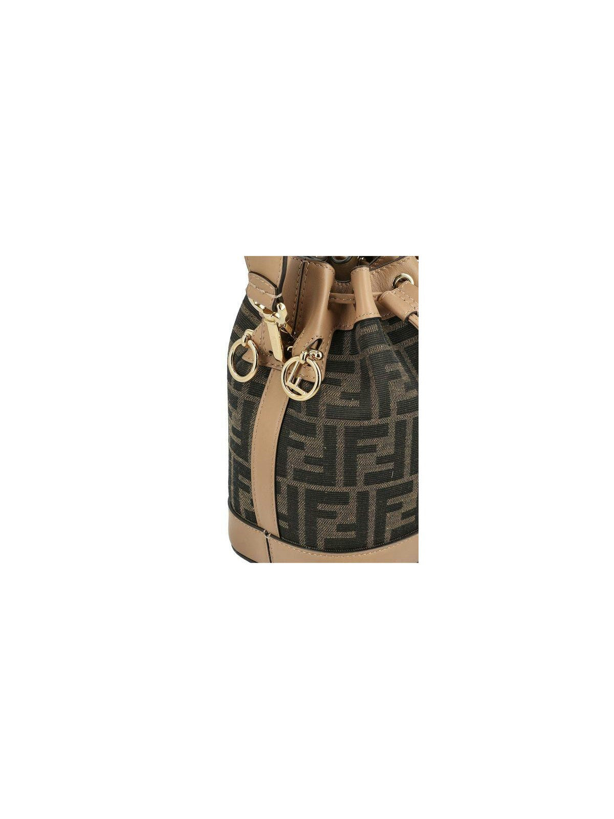 MON TRESOR FF JACQUARD BUCKET BAG