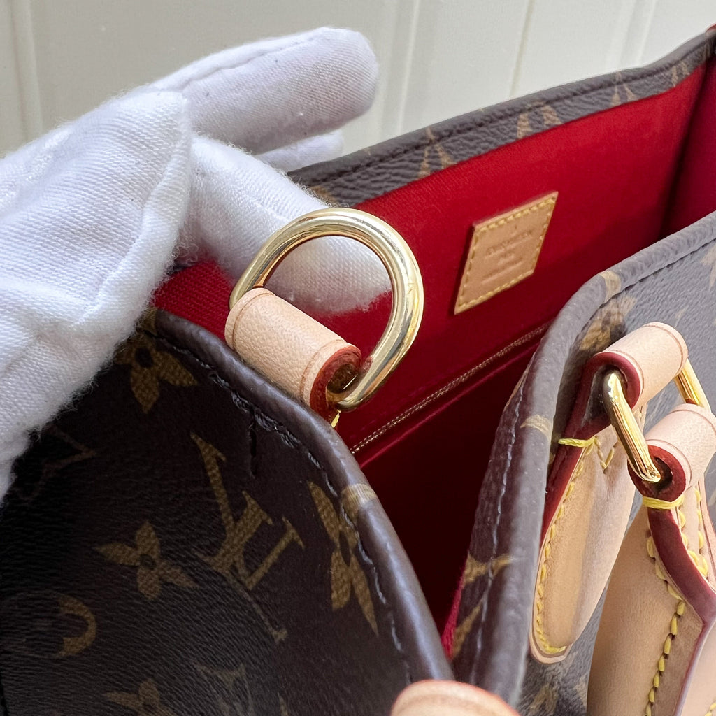 LV Sac Plat PM Monogram Canvas and GHW