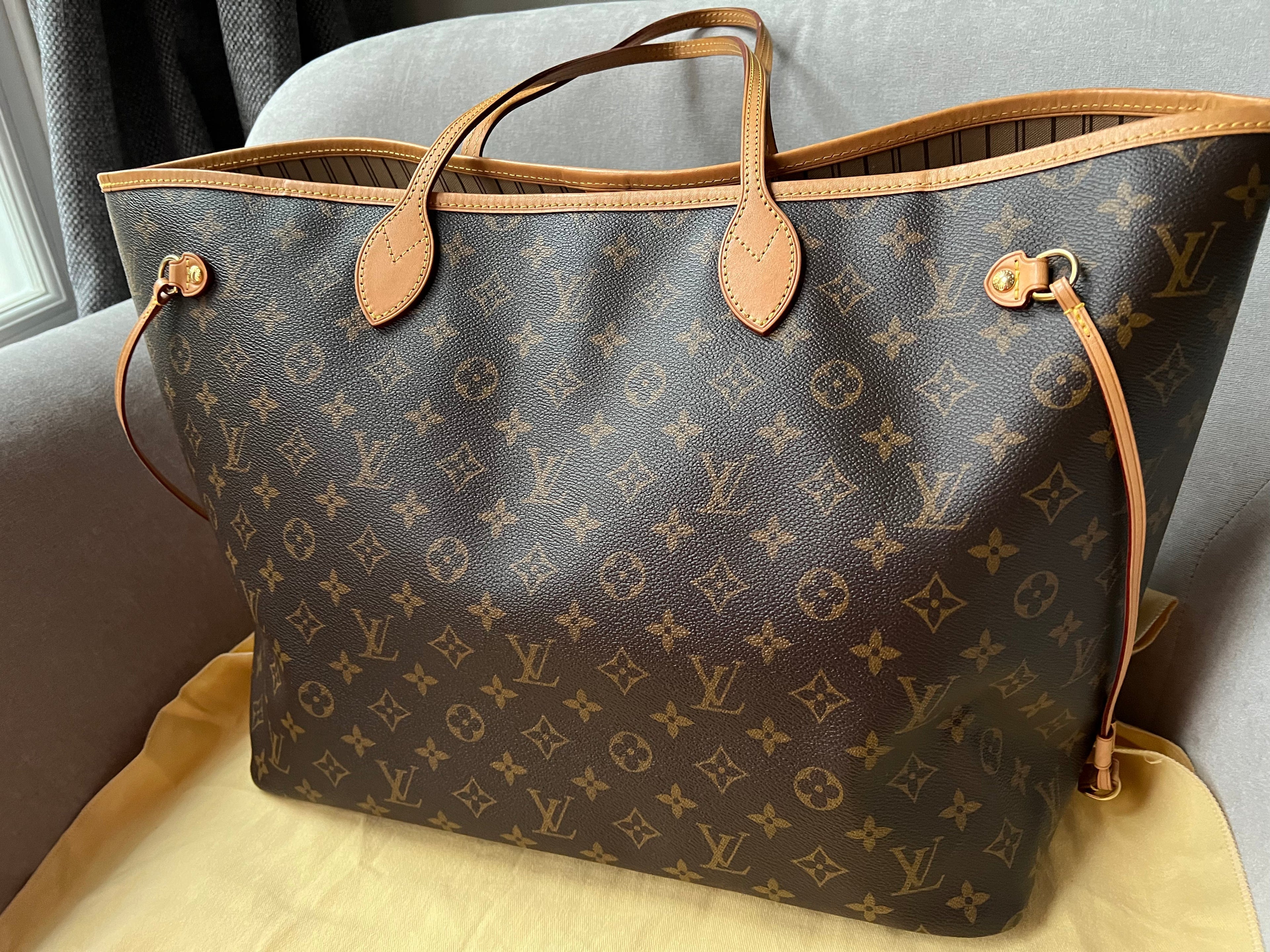 Louis Vuitton Neverfull GM Monogram Beige Interior (RRP £1,460)