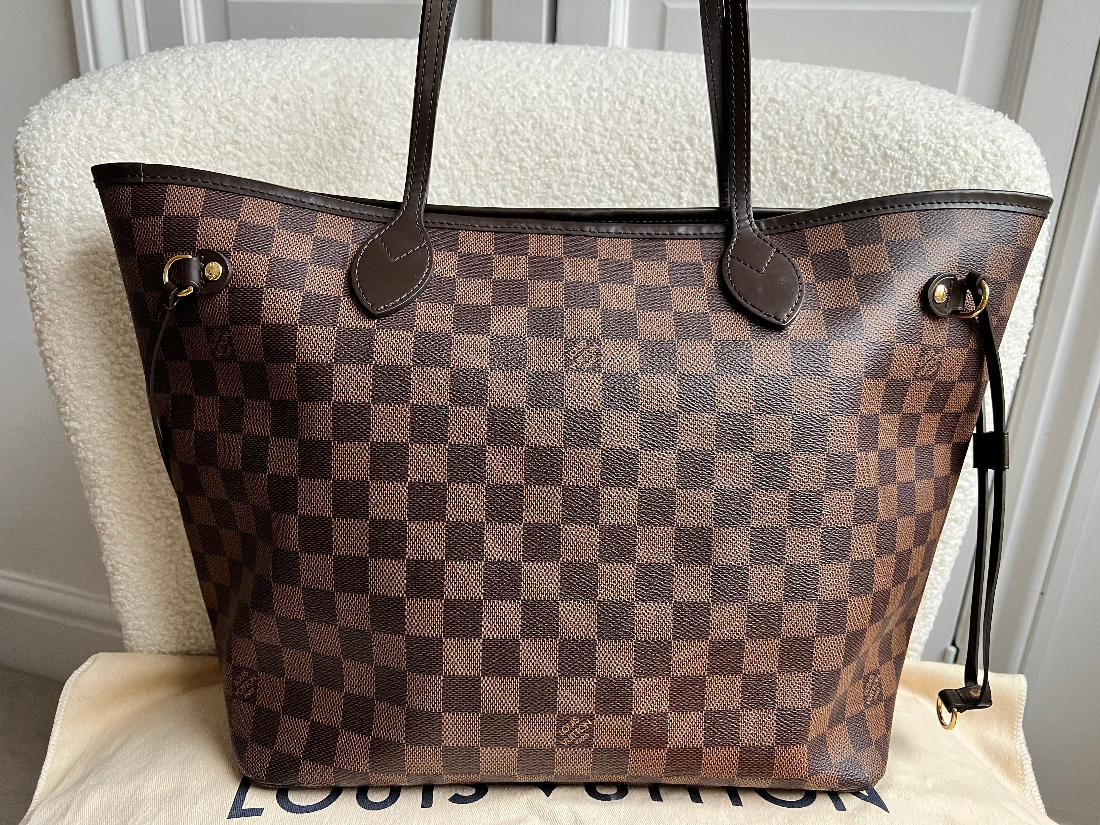 Louis Vuitton Neverfull MM Damier Ebene Cherry Interior (RRP £1,410)
