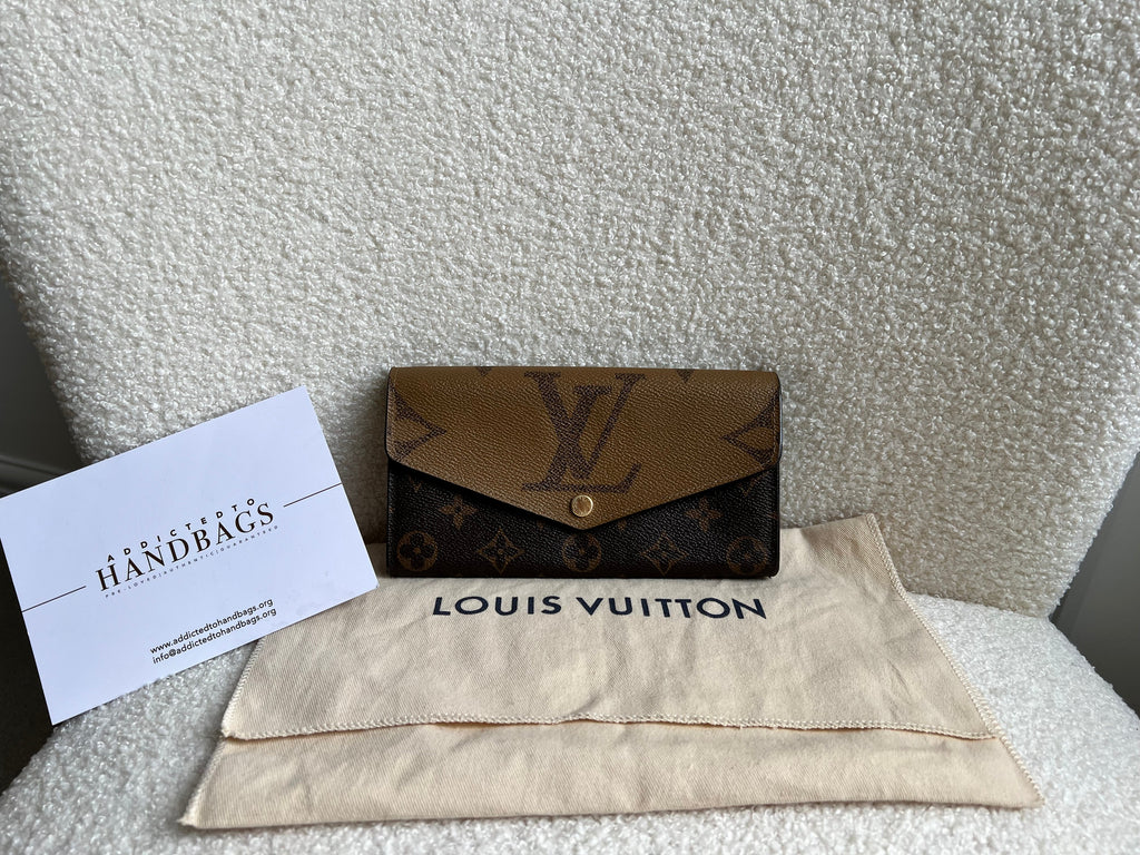 Louis Vuitton Sarah Wallet in reverse Monogram and Brown (RRP £550)