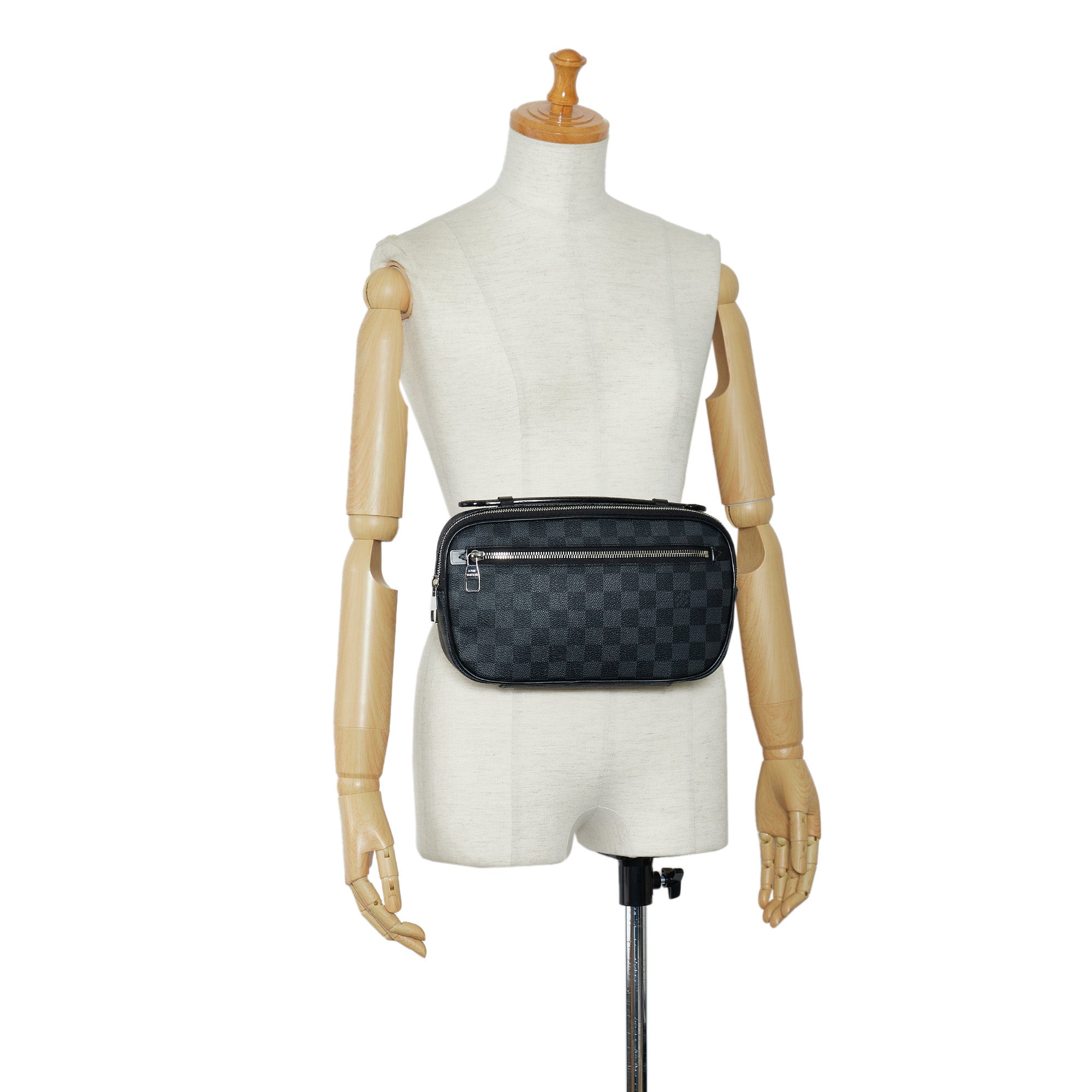 Louis Vuitton Ambler Black Damier Graphite Canvas